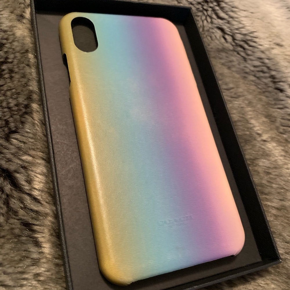 Coach XS Max Leather Ombré Case